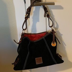 Dooney & Burke Black Suede Purse
